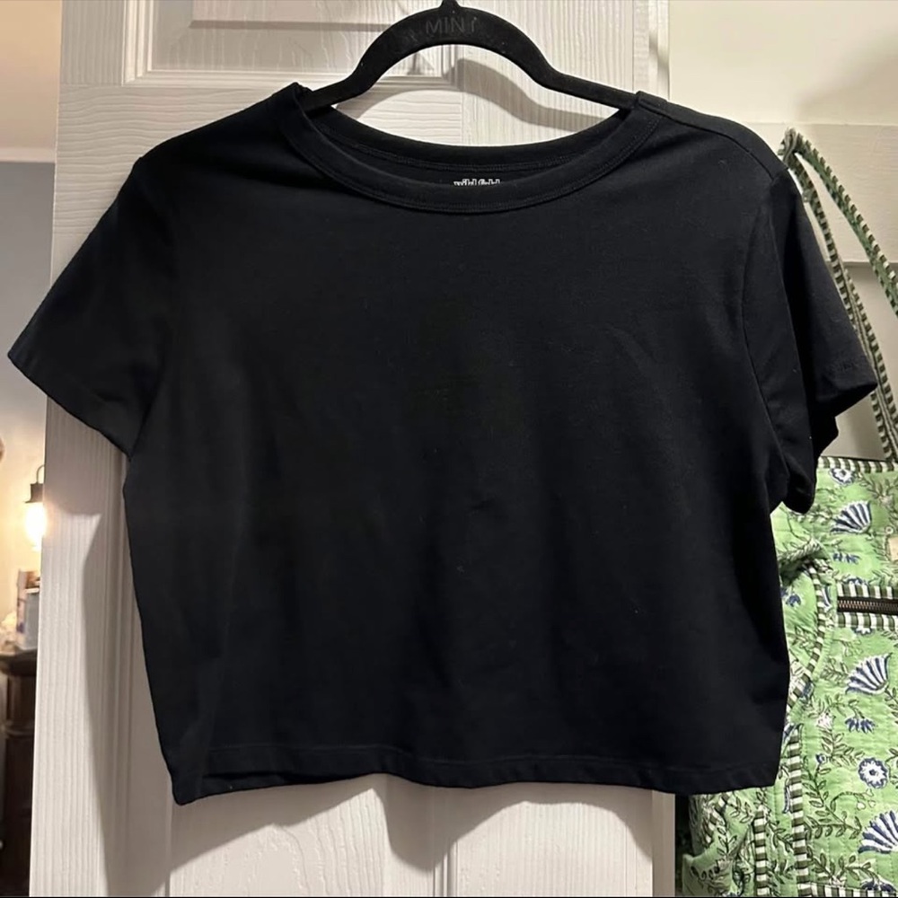Classic Black Women's Crop Top